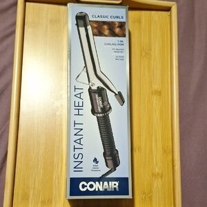 Instant Heat Curling Iron - Silver and Black